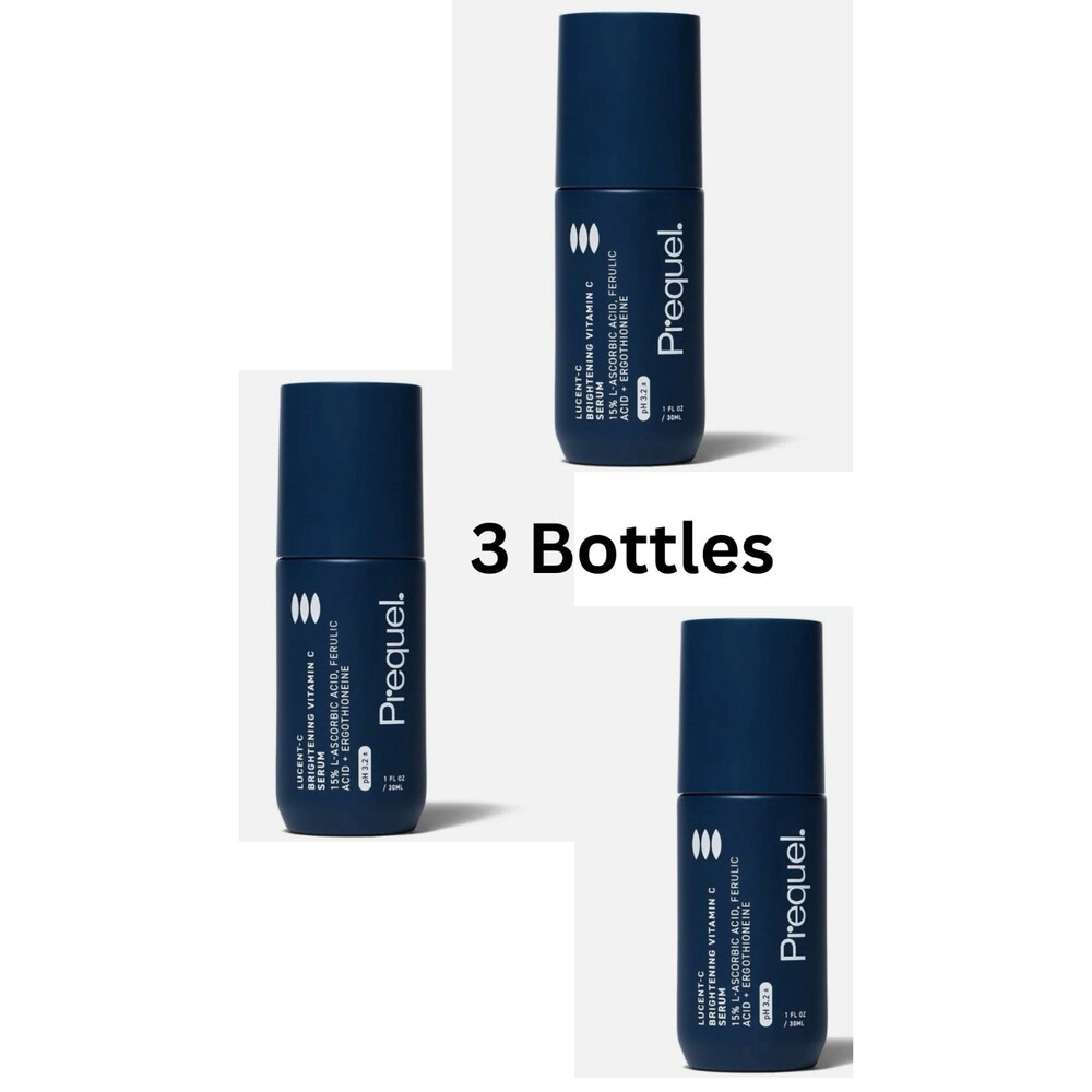 Prequel Lucent-C Brightening Vitamin C Serum 1 oz 30mL Lot of 3 New